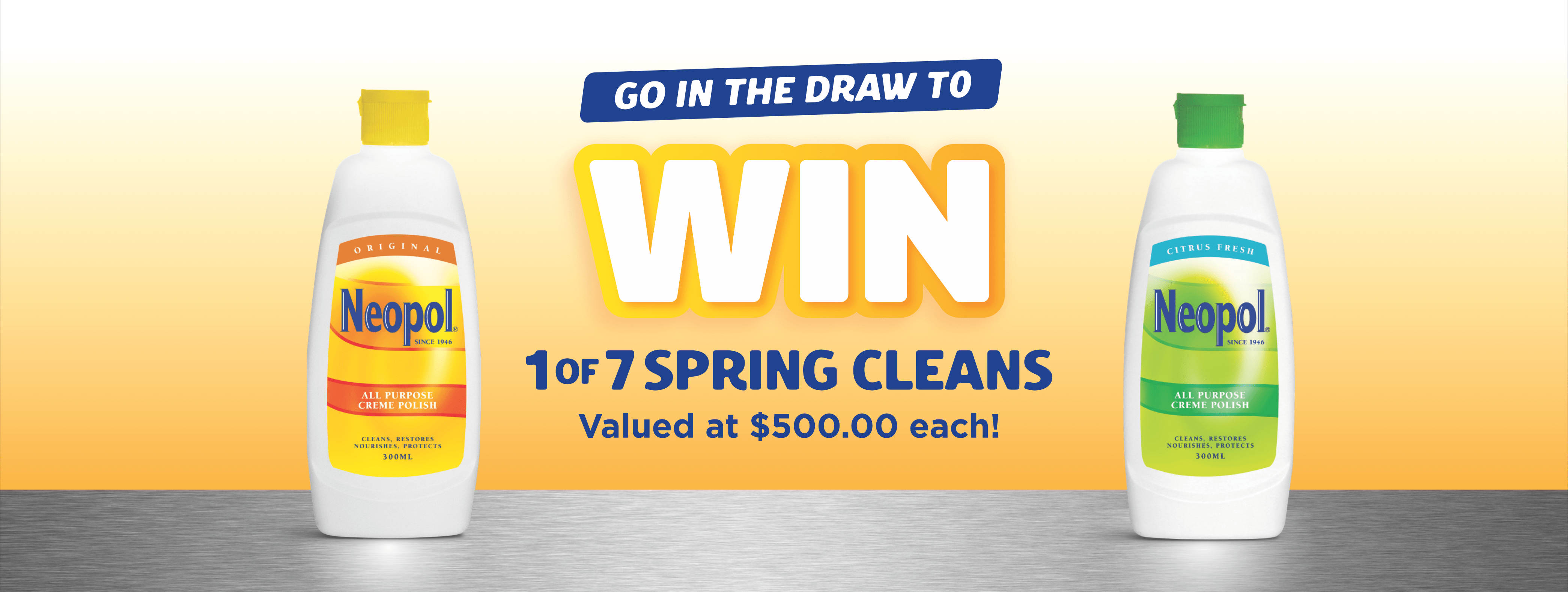 Win 1 of 7 spring cleans